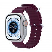 Ремешок ApW26 Ocean Band для Apple Watch 44 mm силикон (бордовый)