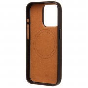 Чехол-накладка - SM089 экокожа для Apple iPhone 15 Pro (коричневая) — 2