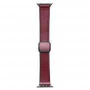 Ремешок - ApW38 Square buckle Apple Watch 44 mm экокожа (красный) — 1