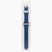 Ремешок ApW Sport Band Apple Watch 44 mm Watch 42 mm силикон на кнопке (L) (синий) — 2