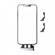 Стекло с тачскрином в рамке для Apple iPhone 13 в сборе с OCA пленкой (черное)