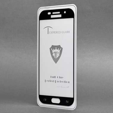 Защитное стекло для Samsung Galaxy A5 (2017) A520F (полное покрытие) (черное) &mdash; 2