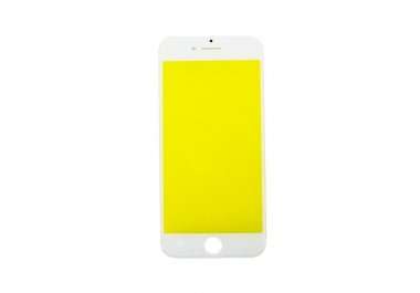 Стекло для Apple iPhone SE 2022 в сборе с рамкой (белое) — 1