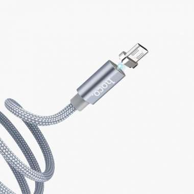 Кабель HOCO U40A магнитный (USB - micro-USB) серый — 2