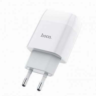 Сетевое зарядное устройство HOCO C72A Glorious с кабелем micro-USB (белое) &mdash; 1