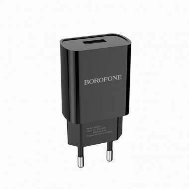 Сетевое зарядное устройство Borofone BA20A Sharp USB с кабелем Type-C (черное) &mdash; 1