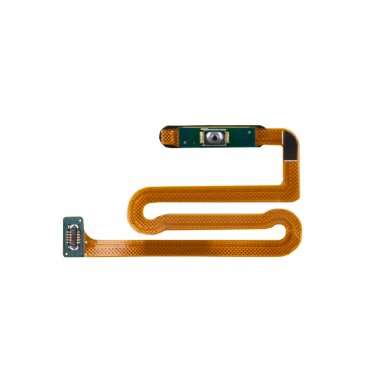 Шлейф для Samsung Galaxy A12 Nacho (A127F) + сканер отпечатка пальца (синий) — 2