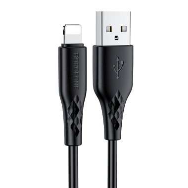 Кабель Borofone BX48 для Apple (USB - lightning) (черный) — 1