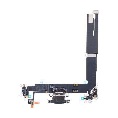 Шлейф для Apple iPhone 16 Plus на разъем зарядки/микрофон (черный) - Премиум &mdash; 2